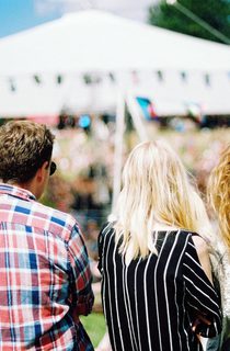 People at an outdoor fair