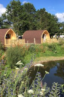Camping Pods Deeside by Pond