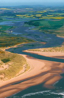Forvie NNR Ythan Estuary aerial view