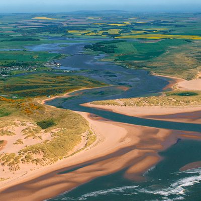 Forvie NNR Ythan Estuary aerial view