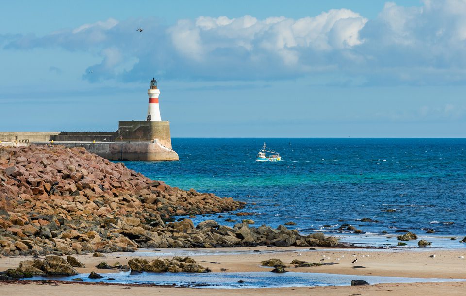 Fraserburgh Beach and Harbour Mouth